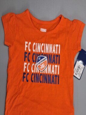 NWT MLS FC Cincinnati Infant / Toddler Girl Short Sleeve T-Shirt — 4T